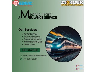 For modern amenities, use the Medivic Train Ambulance Services in Kolkata