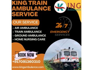 King Train Ambulance Service in Delhi provides excellent medical facilities to the patient