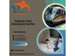 Vedanta Train Ambulance Service in Mumbai has a superior medical department