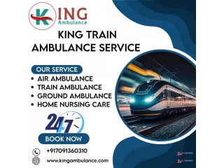 King Train Ambulance Service in Kolkata takes the injured patient to the health center