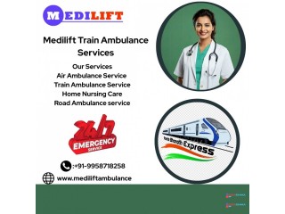 Medilift Train Ambulance Put in all its Efforts to save the life of the Patient in Dibrugarh
