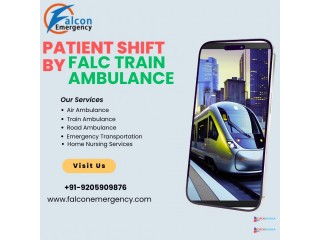To ensure proper relocation, use the Falc Emergency Train Ambulance in Kolkata