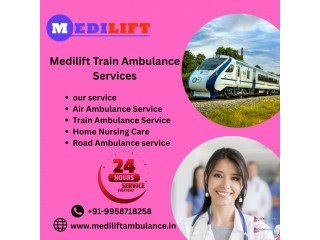 Medilift Train Ambulance has a Commercial Stretcher with a Privacy Section in Dibrugarh
