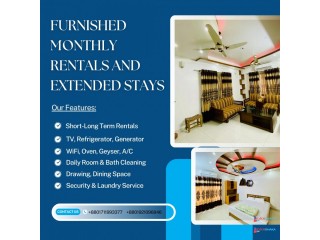 2 Room Furnished Studio Apartment RENT in Bashundhara R/A