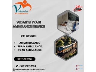 Vedanta Train Ambulance in Patna is regarded as a dependable choice for moving