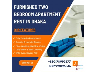Furnished 2BHK Serviced Apartment RENT in Bashundhara R/A