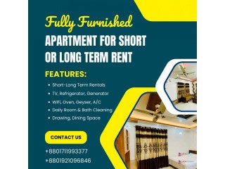 Renting A furnished 1BHK Apartment In Bashundhara R/A.