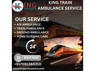 King Making Retrieval Possible within 4-5 hours in Guwahati in a Train Ambulance