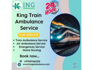 King Allowing the Journey to be Extremely Favorable in Delhi in a Train Ambulance