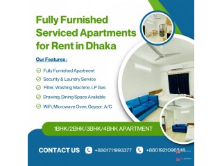 Furnished 2BHK Serviced Apartment Dhaka RENT in Bashundhara R/A.