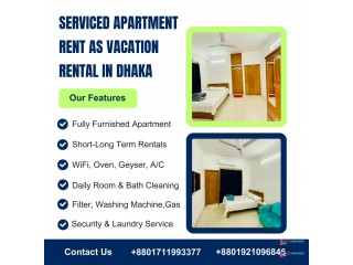 Furnished 2BHK Serviced Apartment RENT in Bashundhara R/A