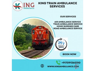 King Offers Careful Movement and Quiet Surroundings in a Delhi Train Ambulance