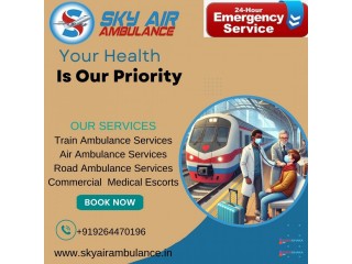 Before arranging for a train ambulance to transport you in Guwahati, Sky listens to your needs.