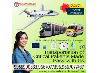 Get a Low Fare Air Ambulance from Guwahati with a Healthcare Endorsement by Panchmukhi