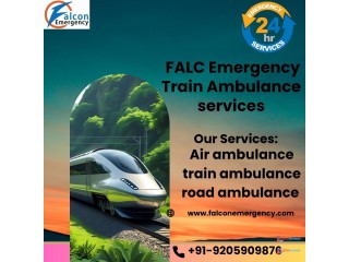 Ensure fast-moving and cosy train ambulance services with FALC Emergency in Bhopal