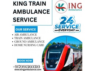 Now Book Risk-Free King Train Ambulance in Guwahati to Life Support Care