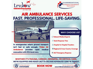 Tridev Air Ambulance in Delhi – Trusted Critical Care Flights