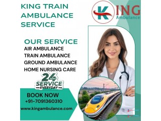 Choose now King Train Ambulance Service in Mumbai from bed to bed transfer