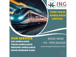 Book King Train Ambulance in Delhi with world class medical arrangements