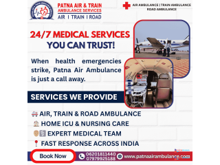 Continue Your Peaceful Travel – Patna Air Ambulance Services, Afford for the Healthcare