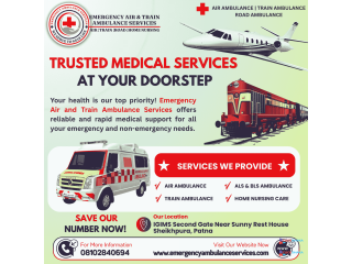 More Concentration – Emergency Air Ambulance Services in Patna – To Fly in Any Case