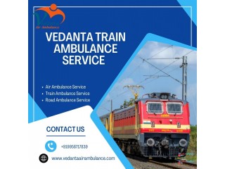 Vedanta Train Ambulance in Delhi provides all the important transit steps