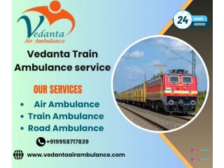 Book the Vedanta train ambulance service in Delhi with the best doctors' support