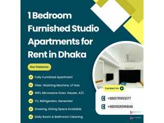 1 Room Furnished Studio Apartment RENT in Bashundhara R/A