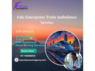 Falc Emergency Train Ambulance in Ranchi is on call 24/7 for urgent transportation