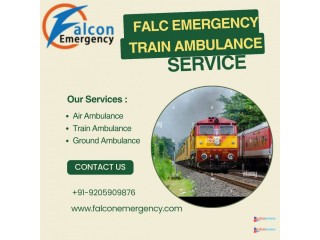 Pick the Falc Emergency Train Ambulance Service in Bangalore, which employs certified medical attendants