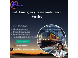 Falc Emergency Splendid Train Ambulance in Patna Takes Instantaneous Move during Transit