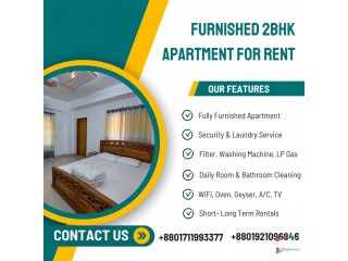 Furnished 2BHK Serviced Apartment for Rent – Bashundhara R/A
