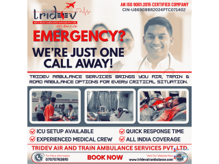 Assistance with Tridev Air Ambulance Services in Patna Has Been Provided