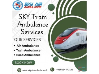 Book SKY Train Ambulance Services in Silchar with Hi-Tech Medical Setup