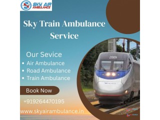 Book Sky Train Ambulance Services in Raipur under the support team of doctors.