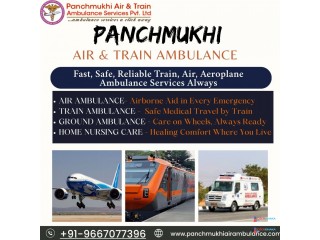 Well equipped Panchmukhi train ambulance service in Patna which is fast and reliable