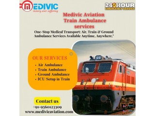 Medivic Aviation Train Ambulance in Varanasi provides Complete Transfer Solutions