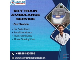 Book Sky Train Ambulance Service in Bokaro for Patient Care