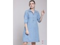 pluss-women-blue-solid-a-line-dress-small-0