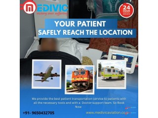 Pick Medivic Aviation Train Ambulance in Raipur to get patients to the hospital on time