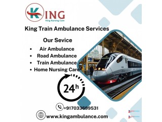 Safely.  King Takes the Load Off Your Shoulders in  Patna with its Train Ambulance