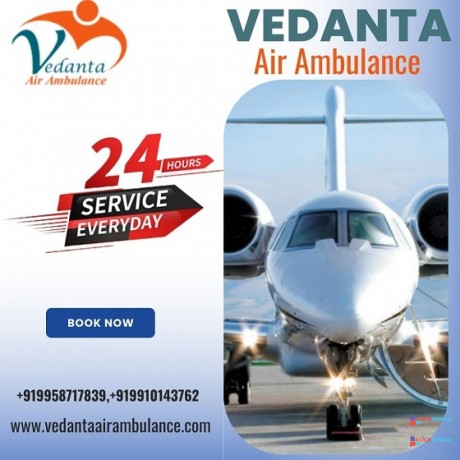vedanta-air-ambulance-service-in-bhubaneswar-with-first-class-medical-service-big-0