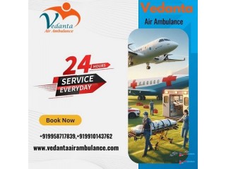 Vedanta Air Ambulance Service in Ranch for Calm and Instant Patient Transfer Service