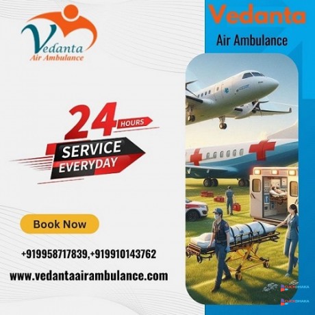 vedanta-air-ambulance-service-in-ranch-for-calm-and-instant-patient-transfer-service-big-0