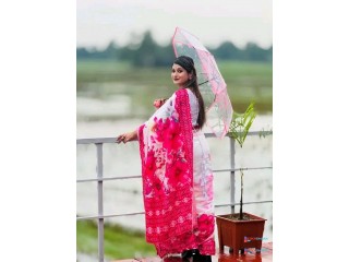 Chanderi silk sharee  চান্দেরী সিল্ক ডিজিটাল প্রিন্ট শাড়ি