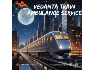 For a speedy transfer in Guwahati, Vedanta provides a fast train ambulance