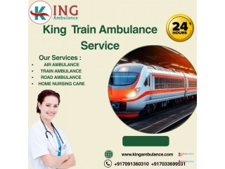 King Train Ambulance Service in Bhopal ensures that your patient is transported