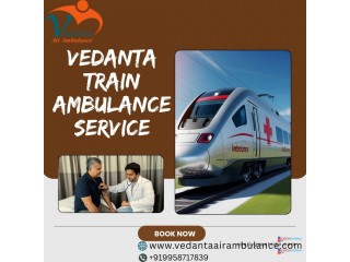 For an urgent medical transfer in Kolkata, pick Vedanta Train Ambulance