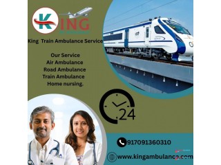 King ensures efficiency during the transfer in Train Ambulance in Bangalore.