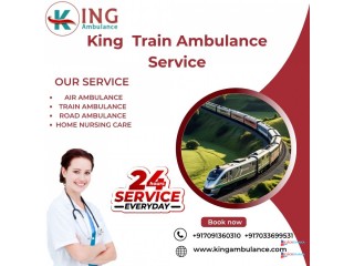 King Train Ambulance service in Lucknow helps to transport patients to the hospital immediately.